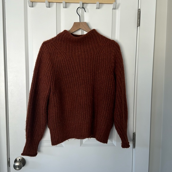 Madewell Rust Cowl Neck Sweater - Picture 1 of 5